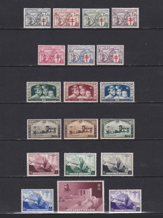 LIQUIDATION d'une collection de timbres belges de qualité.